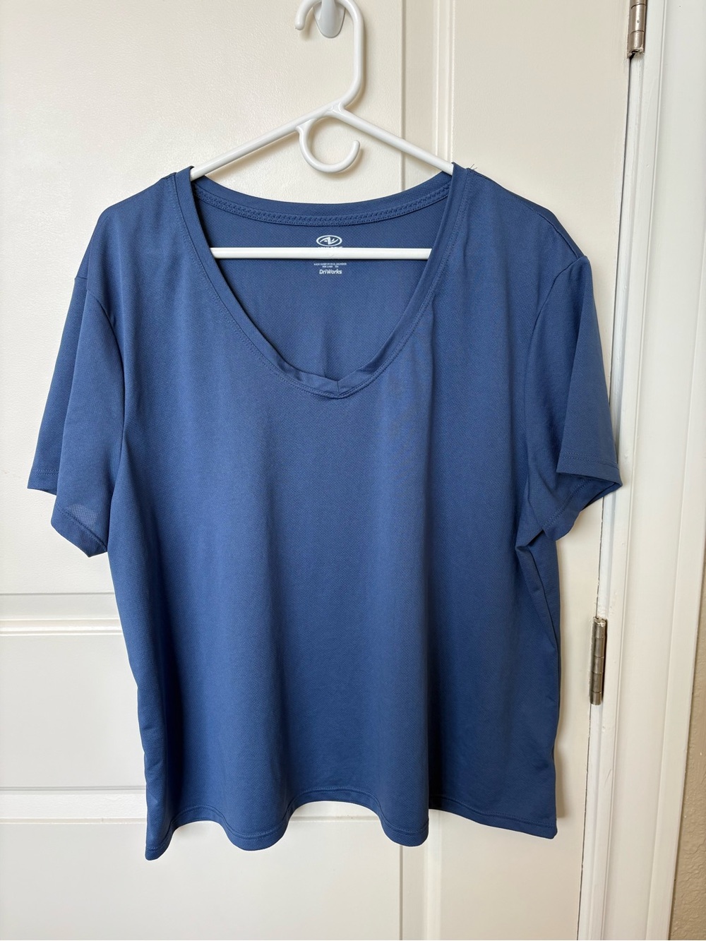 Athletic V-Neck Tee - Blue